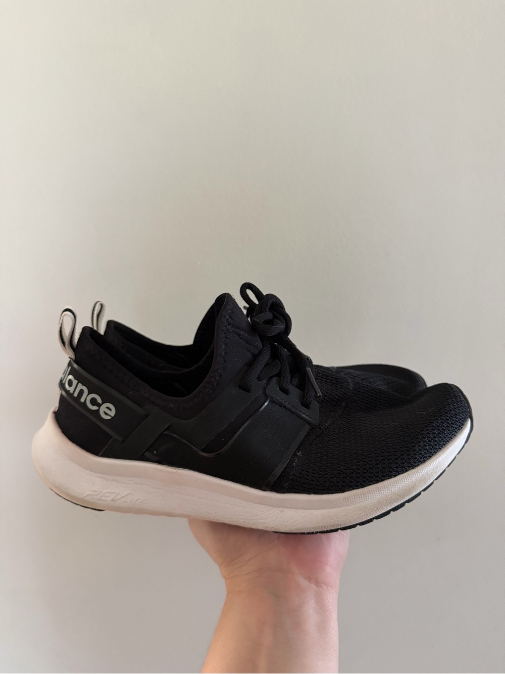 New Balance Black and White Athletic Sneakers Size 9